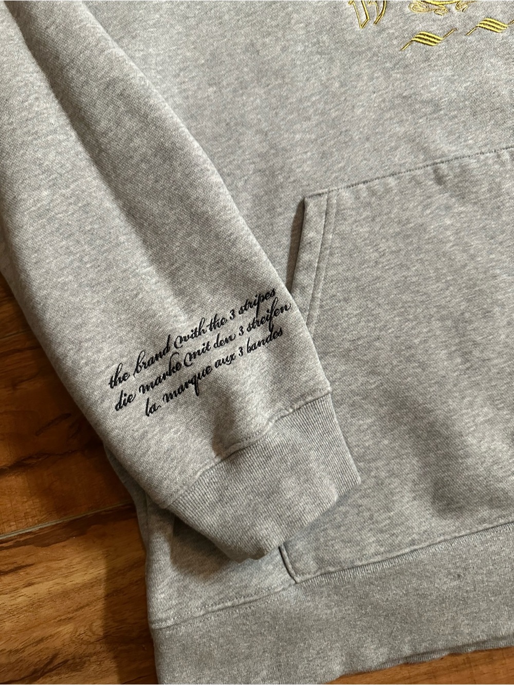 Adidas Originals Grey Hoodie MMXXIV 2024 Size M (IX6770) – Perfect Condition - Picture 2 of 6